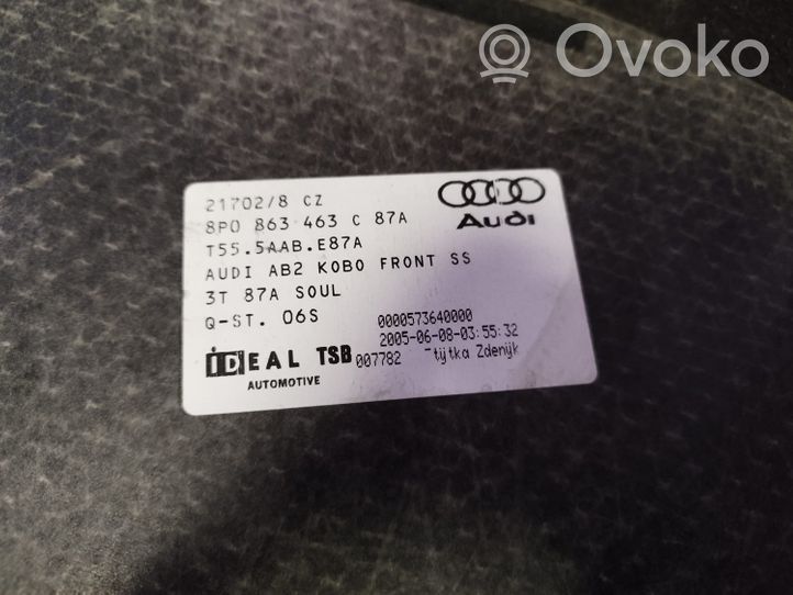 Audi A3 S3 A3 Sportback 8P Bagāžnieka paklājiņš 8P0863463C