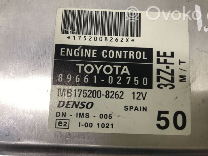 Toyota Corolla E120 E130 Centralina/modulo del motore 8966102750