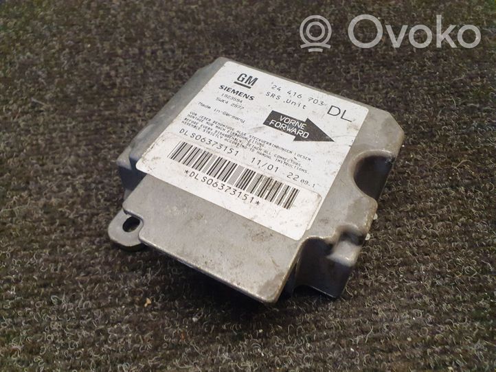 Opel Astra G Module de contrôle airbag 24416703DL