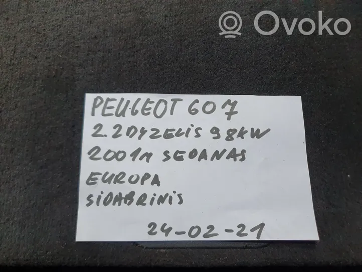 Peugeot 607 Moteur de lève-vitre de porte arrière 9632243080A