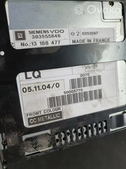 Opel Vectra C Radio/CD/DVD/GPS-pääyksikkö 383555646