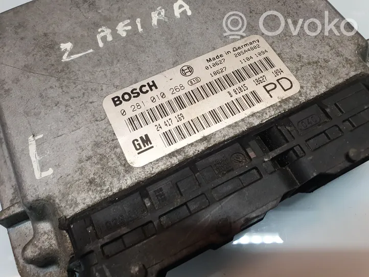 Opel Zafira A Variklio valdymo blokas 24417169