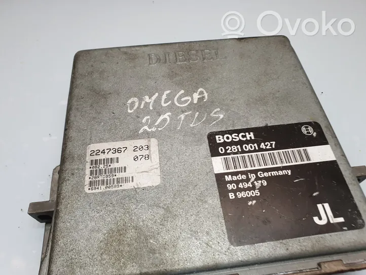 Opel Omega B2 Centralina/modulo del motore 0281001427