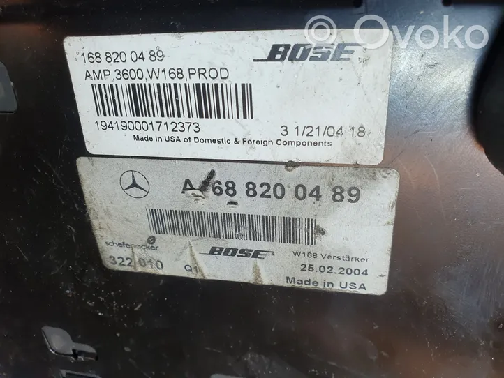 Mercedes-Benz A W168 Amplificateur de son A1688200489