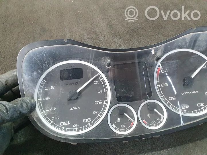 Peugeot 307 Compteur de vitesse tableau de bord P9651299480C