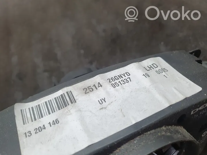 Opel Vectra C Leva/interruttore dell’indicatore di direzione e tergicristallo 13204146