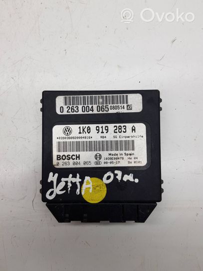 Volkswagen Jetta V Pysäköintitutkan (PCD) ohjainlaite/moduuli 1K0919283A