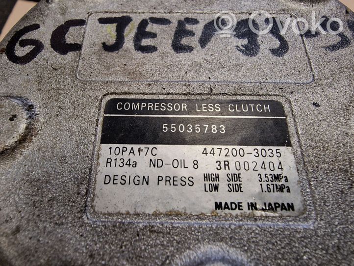 Jeep Grand Cherokee Kompresor / Sprężarka klimatyzacji A/C 56006551