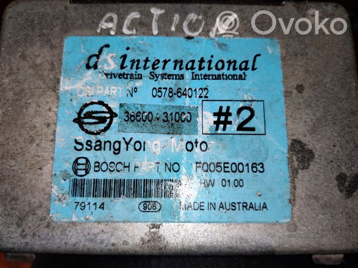 SsangYong Actyon sports II Module de contrôle de boîte de vitesses ECU 3660031000