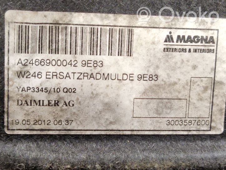 Mercedes-Benz A W176 Wykładzina podłogowa bagażnika A2466900042