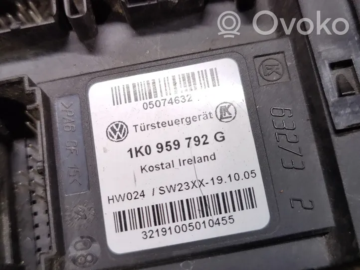 Volkswagen Caddy Priekinis varikliukas langų pakėlėjo 1T0959702B