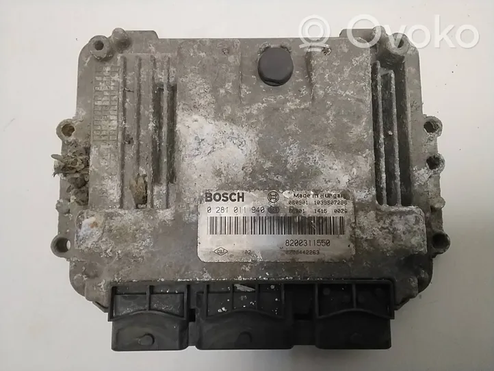 Renault Master II Juego de cerradura y set ECU del motor 8200311550