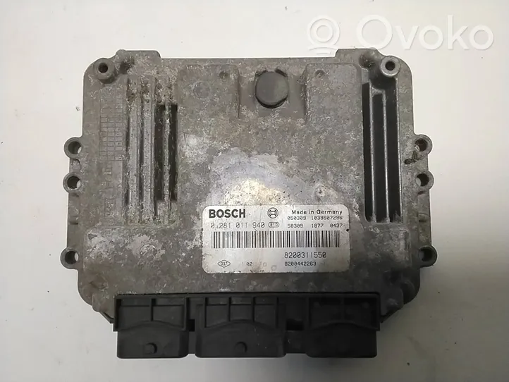 Opel Movano A Komputer / Sterownik ECU i komplet kluczy 8200311550