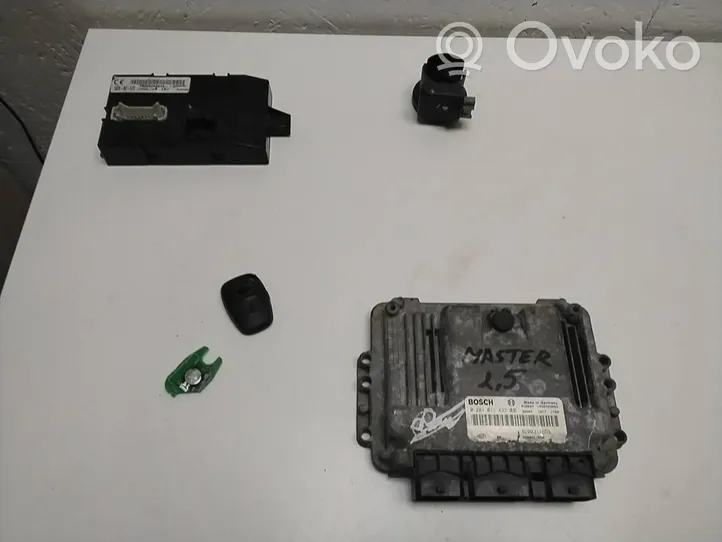 Renault Master II Kit centralina motore ECU e serratura 8200311553