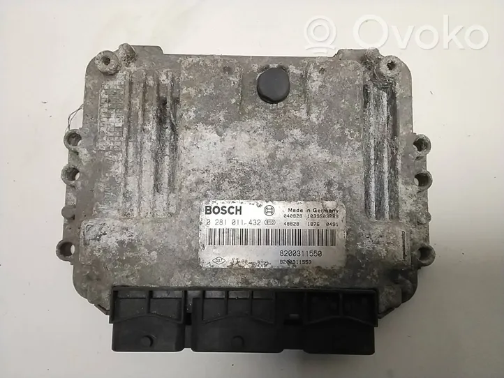 Renault Master II Aizdedzes ECU komplekts 8200311550