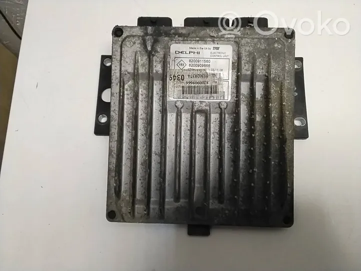 Renault Kangoo II Komputer / Sterownik ECU i komplet kluczy 8200909666