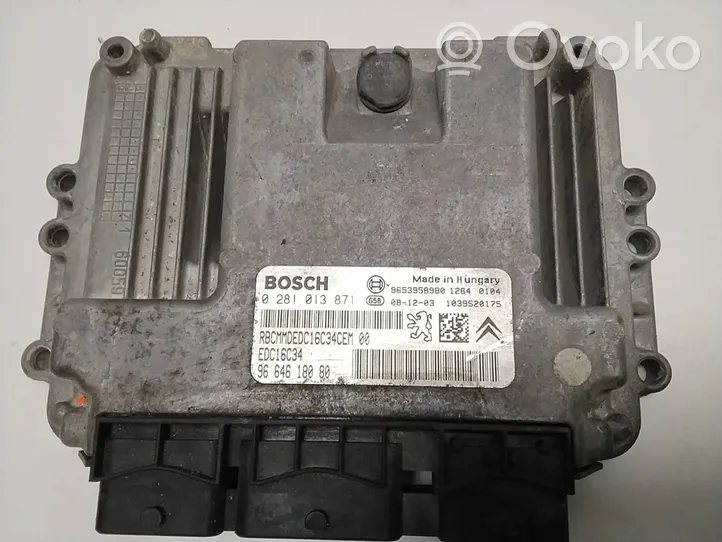 Citroen Berlingo Kit calculateur ECU et verrouillage 9664618080