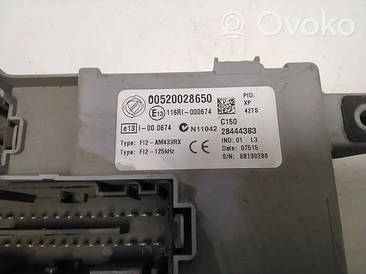 Opel Combo D Moduł / Sterownik komfortu 00520028650