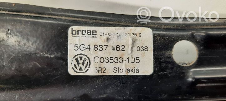 Volkswagen Golf VII Mécanisme de lève-vitre avec moteur 5G4837462