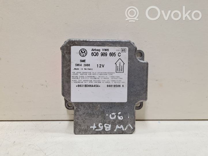 Volkswagen PASSAT B5.5 Module de contrôle airbag 6Q0909605C