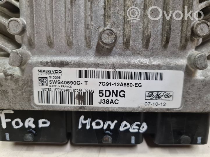 Ford Mondeo MK IV Centralina/modulo del motore 7G9112A650EG
