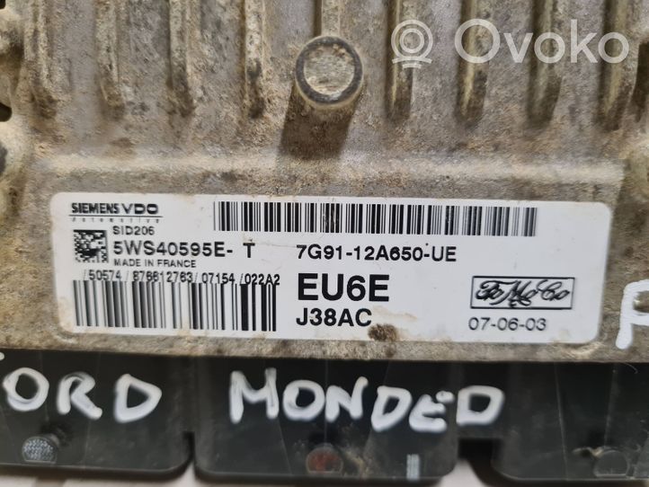 Ford Mondeo MK IV Dzinēja vadības bloks 7G9112A650UE