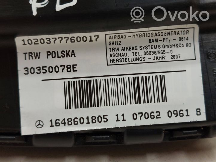 Mercedes-Benz R W251 Poduszka powietrzna Airbag fotela 1648601805