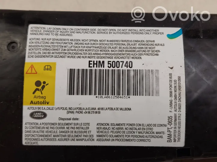 Land Rover Range Rover Sport L320 Poduszka powietrzna Airbag fotela EHM500740