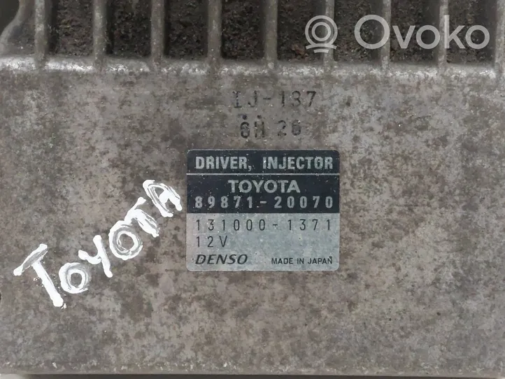 Toyota Corolla Verso E121 Sterownik / Moduł wtrysków 8987120070