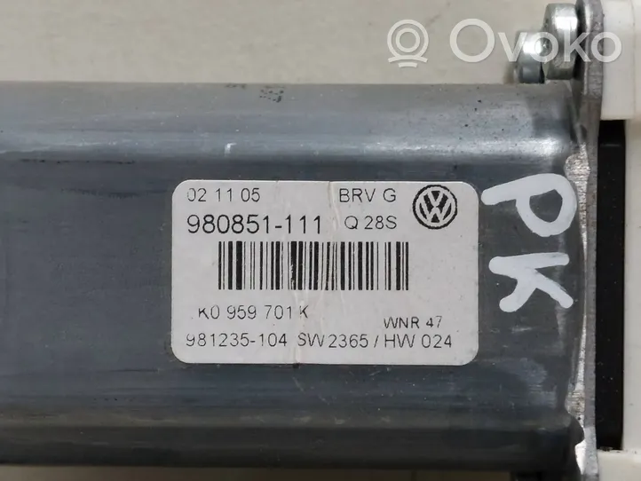 Volkswagen PASSAT B6 Motorino alzacristalli della portiera anteriore 1K0959701K