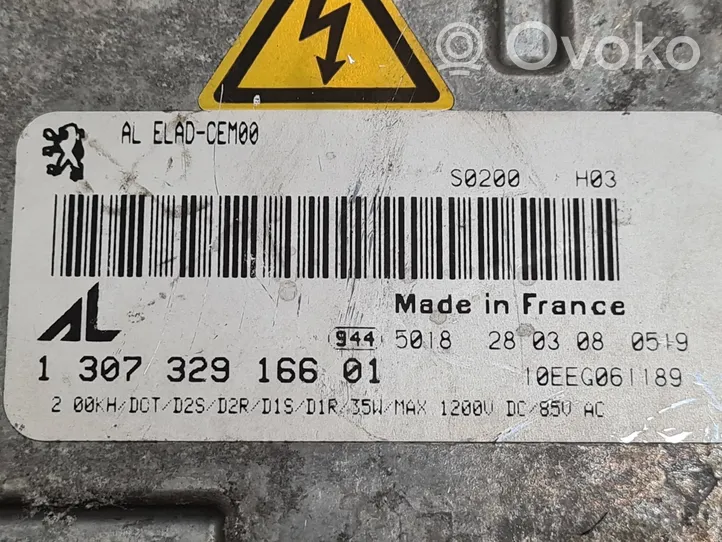 Peugeot 308 Module de ballast de phare Xenon 130732916601