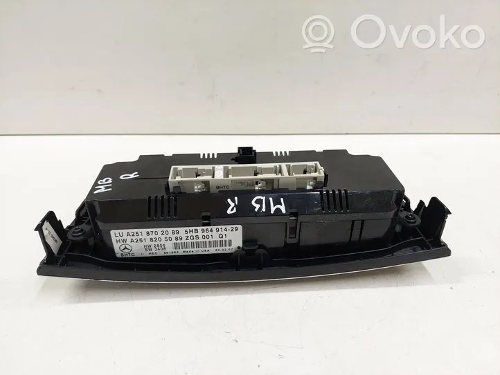 Mercedes-Benz R W251 Panel klimatyzacji A2518205089