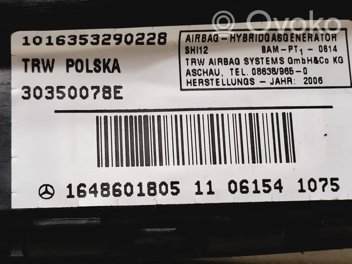 Mercedes-Benz R W251 Poduszka powietrzna Airbag fotela 1648601805