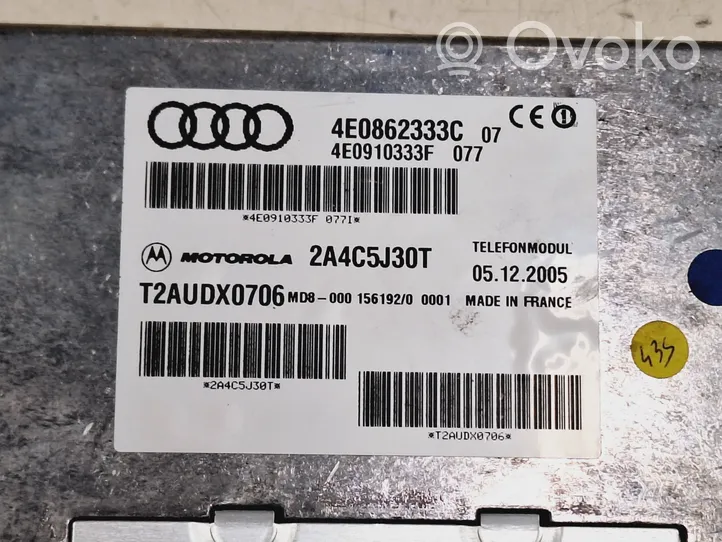 Audi A6 S6 C6 4F Centralina/modulo telefono 4E0862333C