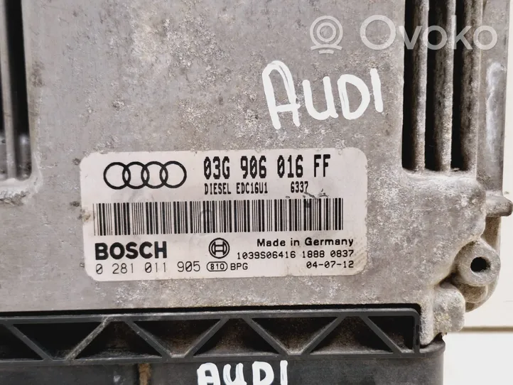 Audi A3 S3 8P Moottorin ohjainlaite/moduuli 03G906016FF