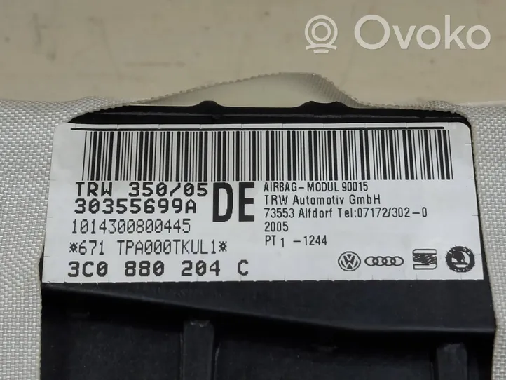 Volkswagen PASSAT B6 Poduszka powietrzna Airbag pasażera 3C0880204C