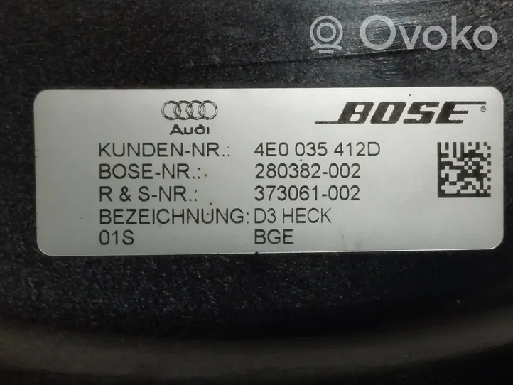 Audi A8 S8 D3 4E Žemo dažnio garsiakalbis 4E0035412D