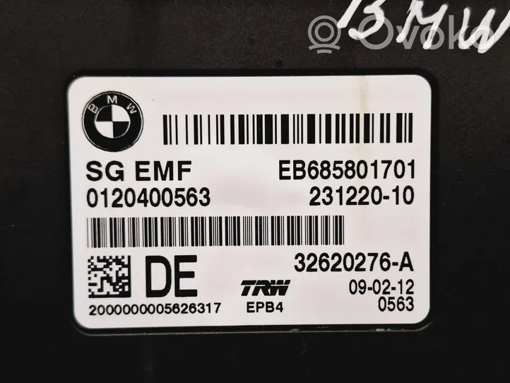 BMW X3 F25 Module de frein de stationnement EB685801701
