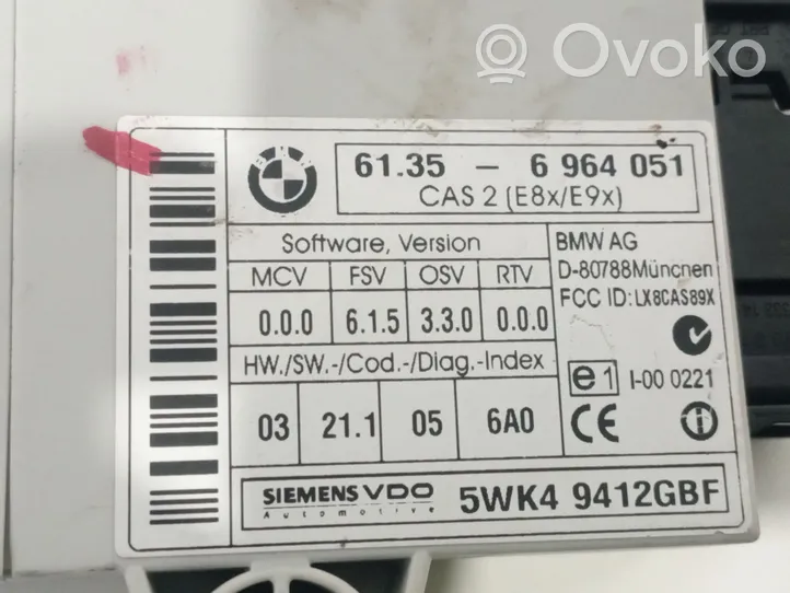 BMW 1 E81 E87 Jednostka sterująca bramą 61356964051