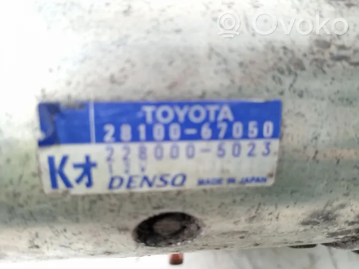 Toyota Land Cruiser (J200) Motorino d’avviamento 2810067050