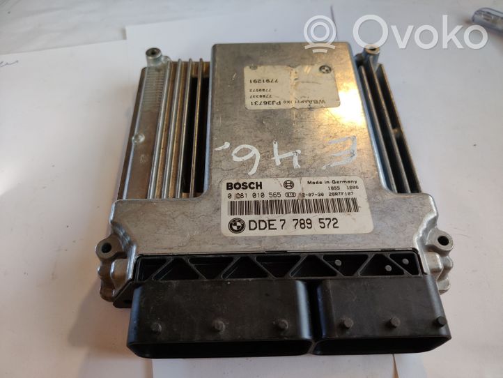 BMW 3 E46 Calculateur moteur ECU DDE7789572