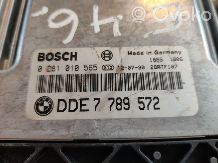 BMW 3 E46 Calculateur moteur ECU DDE7789572