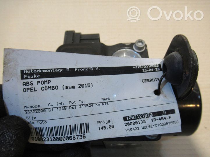 Opel Combo D Pompe ABS 10096116363