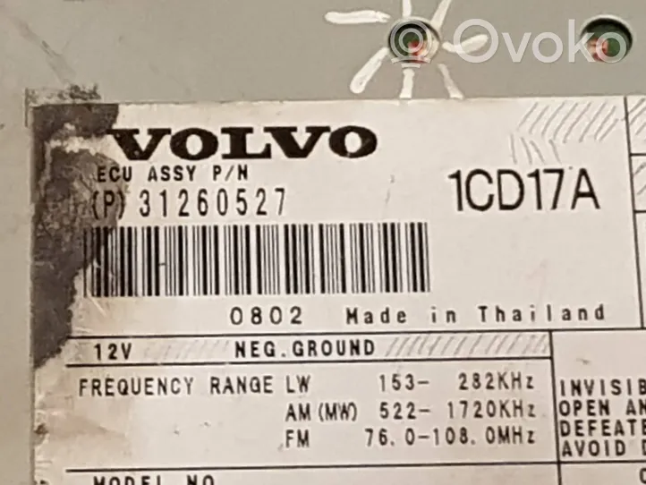 Volvo C30 CD/DVD-vaihdin 31260527