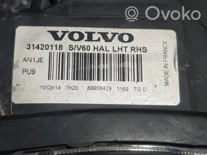 Volvo S60 Etu-/Ajovalo 31420118