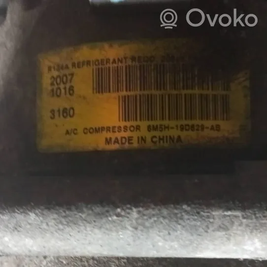 Volvo V50 Ilmastointilaitteen kompressorin pumppu (A/C) 6M5H19D629AB