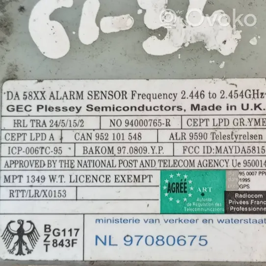 Volvo S70  V70  V70 XC Alarm control unit/module 97080675