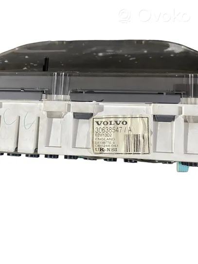 Volvo S40, V40 Compteur de vitesse tableau de bord 30638547