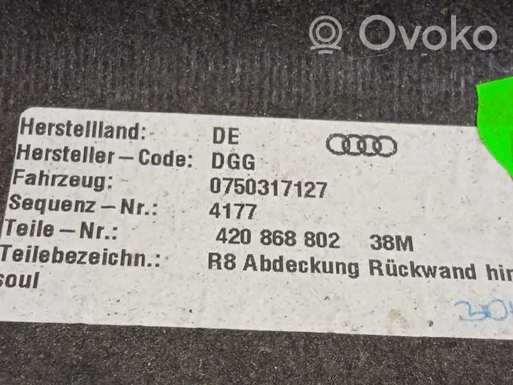 Audi R8 42 Osłona tylnej klapy 42086880238M