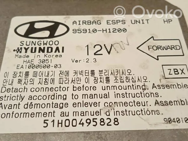 Hyundai Terracan Centralina/modulo airbag 95910H1200